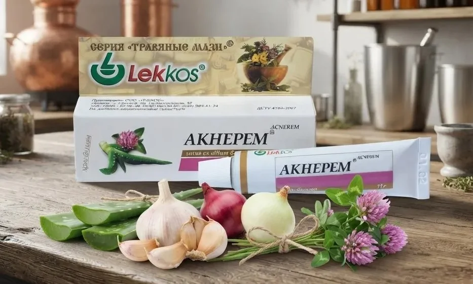 Крем-бальзам косметичний для обличчя «Акнерем»