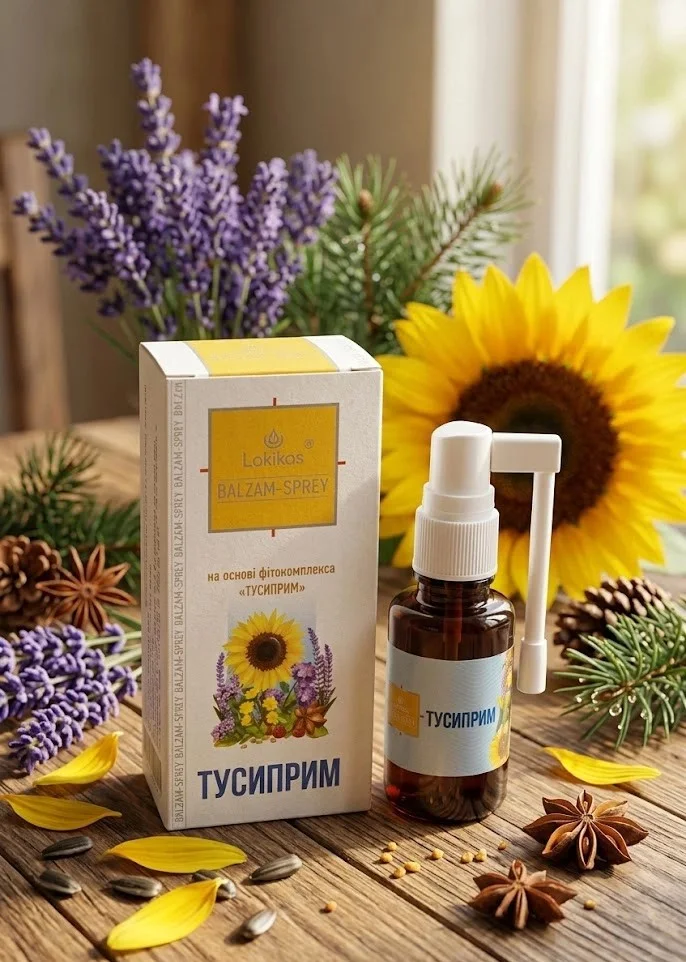 Бальзам-спрей косметичний для догляду за порожниною рота «Тусиприм»