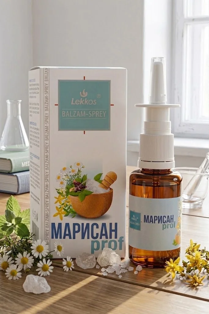 Бальзам-спрей косметичний для догляду за порожниною носа «Марисан-prof»